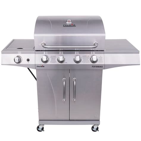 char-broil performance stainless steel 4-burner cabinet style gas grill|Char-Broil performance series 4 burner.